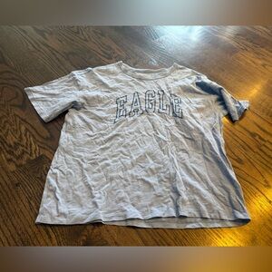 American Eagle Outfitters Heather Short Sleeve cropped Tee